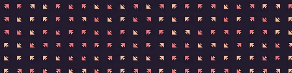 Gabarit Vectoriel Horizontal Avec Des Flèches Plusieurs Triangles Art Génératif — Image vectorielle