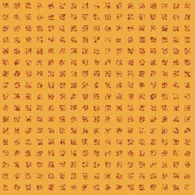 soyut renkli yarım tonlu noktalar üretken sanat arkaplan çizimleri