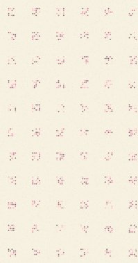 soyut renkli yarım tonlu noktalar üretken sanat arkaplan çizimleri