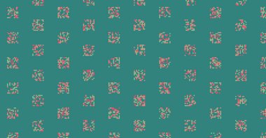 Soyut Renk Yarım Tonlama Noktaları üretken sanat arkaplanı çizimi