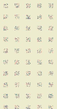 Soyut Renk Yarım Tonlama Noktaları üretken sanat arkaplanı çizimi