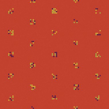 soyut renkli yarım tonlu noktalar üretken sanat arkaplan çizimleri