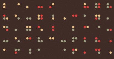 soyut renkli yarım tonlu noktalar üretken sanat arkaplan çizimleri