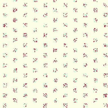 Soyut Renk Yarım Tonlama Noktaları üretken sanat arkaplanı çizimi