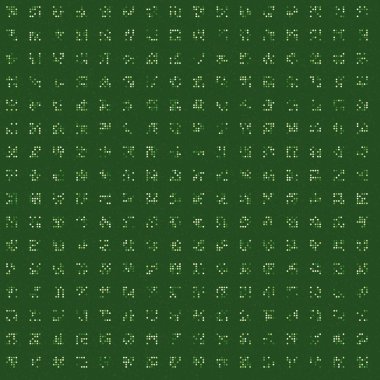 soyut renkli yarım tonlu noktalar üretken sanat arkaplan çizimleri