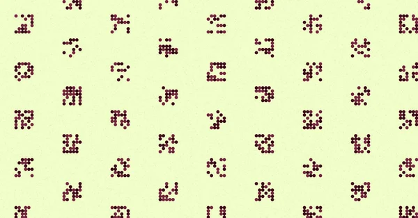 soyut renkli yarım tonlu noktalar üretken sanat arkaplan çizimleri