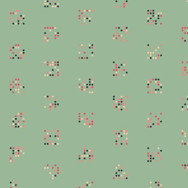 Soyut Renk Yarım Tonlama Noktaları üretken sanat arkaplanı çizimi