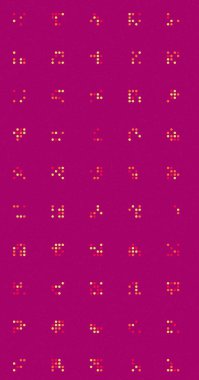 soyut renkli yarım tonlu noktalar üretken sanat arkaplan çizimleri