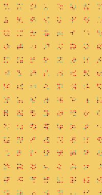 Soyut Renk Yarım Tonlama Noktaları üretken sanat arkaplanı çizimi