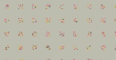 soyut renkli yarım tonlu noktalar üretken sanat arkaplan çizimleri