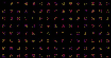 Soyut Renk Yarım Tonlama Noktaları üretken sanat arkaplanı çizimi