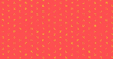 soyut renkli yarım tonlu noktalar üretken sanat arkaplan çizimleri