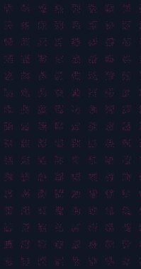 Soyut Renk Yarım Tonlama Noktaları üretken sanat arkaplanı çizimi