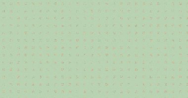 Soyut Renk Yarım Tonlama Noktaları üretken sanat arkaplanı çizimi