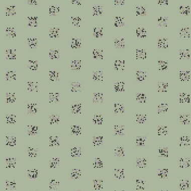 Soyut Renk Yarım Tonlama Noktaları üretken sanat arkaplanı çizimi