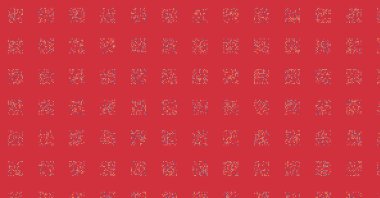 Soyut Renk Yarım Tonlama Noktaları üretken sanat arkaplanı çizimi