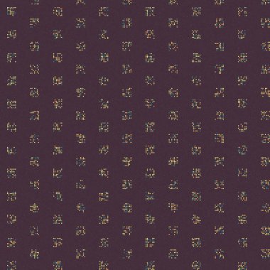 Soyut Renk Yarım Tonlama Noktaları üretken sanat arkaplanı çizimi