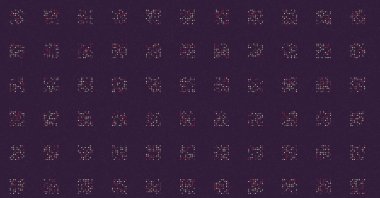 Soyut Renk Yarım Tonlama Noktaları üretken sanat arkaplanı çizimi