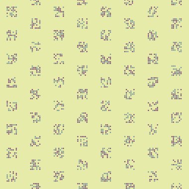 Soyut Renk Yarım Tonlama Noktaları üretken sanat arkaplanı çizimi