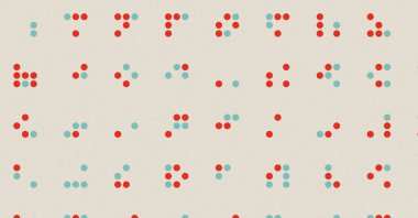 Soyut Renk Yarım Tonlama Noktaları üretken sanat arkaplanı çizimi