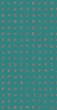 Soyut Renk Yarım Tonlama Noktaları üretken sanat arkaplanı çizimi