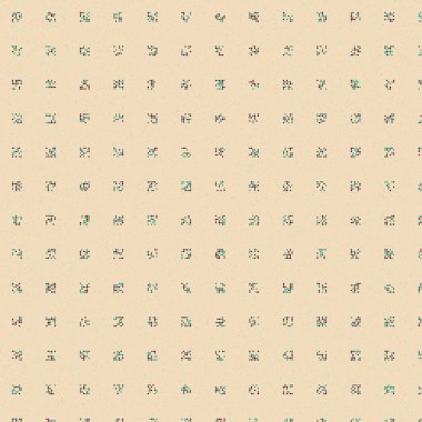 Soyut Renk Yarım Tonlama Noktaları üretken sanat arkaplanı çizimi