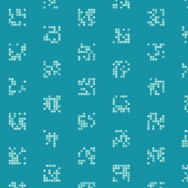 Soyut Renk Yarım Tonlama Noktaları üretken sanat arkaplanı çizimi