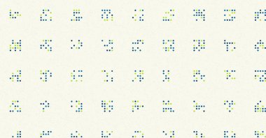 Soyut Renk Yarım Tonlama Noktaları üretken sanat arkaplanı çizimi