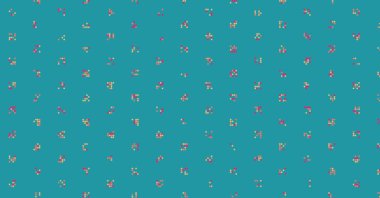 Soyut Renk Yarım Tonlama Noktaları üretken sanat arkaplanı çizimi