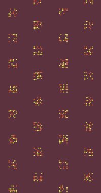 Soyut Renk Yarım Tonlama Noktaları üretken sanat arkaplanı çizimi