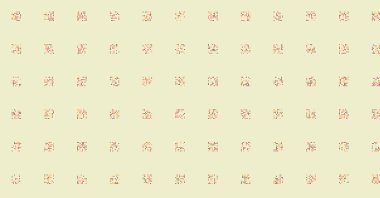 Soyut Renk Yarım Tonlama Noktaları üretken sanat arkaplanı çizimi