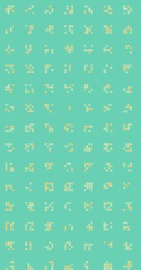 Soyut Renk Yarım Tonlama Noktaları üretken sanat arkaplanı çizimi