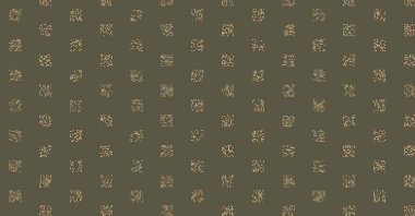 Soyut Renk Yarım Tonlama Noktaları üretken sanat arkaplanı çizimi