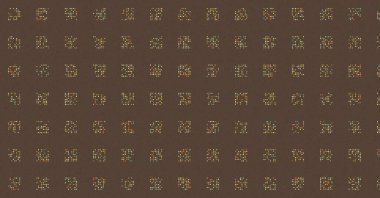 Soyut Renk Yarım Tonlama Noktaları üretken sanat arkaplanı çizimi