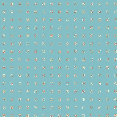 Soyut Renk Yarım Tonlama Noktaları üretken sanat arkaplanı çizimi