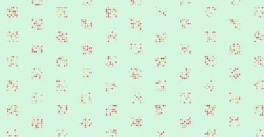 Soyut Renk Yarım Tonlama Noktaları üretken sanat arkaplanı çizimi