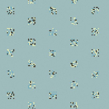 Soyut Renk Yarım Tonlama Noktaları üretken sanat arkaplanı çizimi