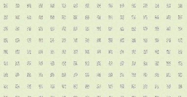 Soyut Renk Yarım Tonlama Noktaları üretken sanat arkaplanı çizimi