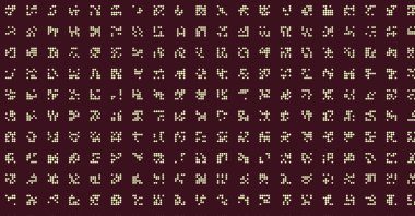 soyut renkli yarım tonlu noktalar üretken sanat arkaplan çizimleri