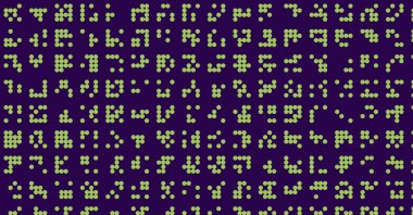 soyut renkli yarım tonlu noktalar üretken sanat arkaplan çizimleri