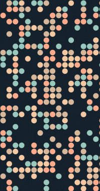 soyut renkli yarım tonlu noktalar üretken sanat arkaplan çizimleri