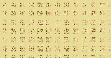 soyut renkli yarım tonlu noktalar üretken sanat arkaplan çizimleri