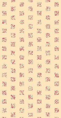 soyut renkli yarım tonlu noktalar üretken sanat arkaplan çizimleri