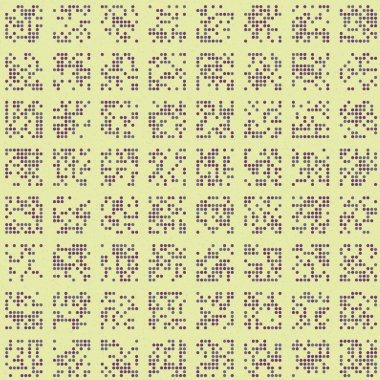 soyut renkli yarım tonlu noktalar üretken sanat arkaplan çizimleri