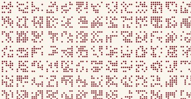 soyut renkli yarım tonlu noktalar üretken sanat arkaplan çizimleri