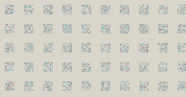 soyut renkli yarım tonlu noktalar üretken sanat arkaplan çizimleri