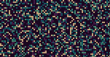 soyut renkli yarım tonlu noktalar üretken sanat arkaplan çizimleri