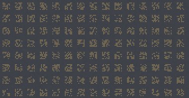 soyut renkli yarım tonlu noktalar üretken sanat arkaplan çizimleri