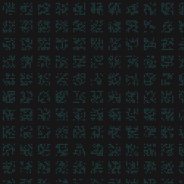 soyut renkli yarım tonlu noktalar üretken sanat arkaplan çizimleri