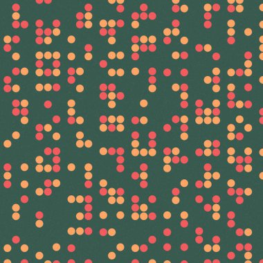 soyut renkli yarım tonlu noktalar üretken sanat arkaplan çizimleri